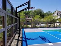 Existing Massachusetts court on which we painted new lines to expand the supported sports.